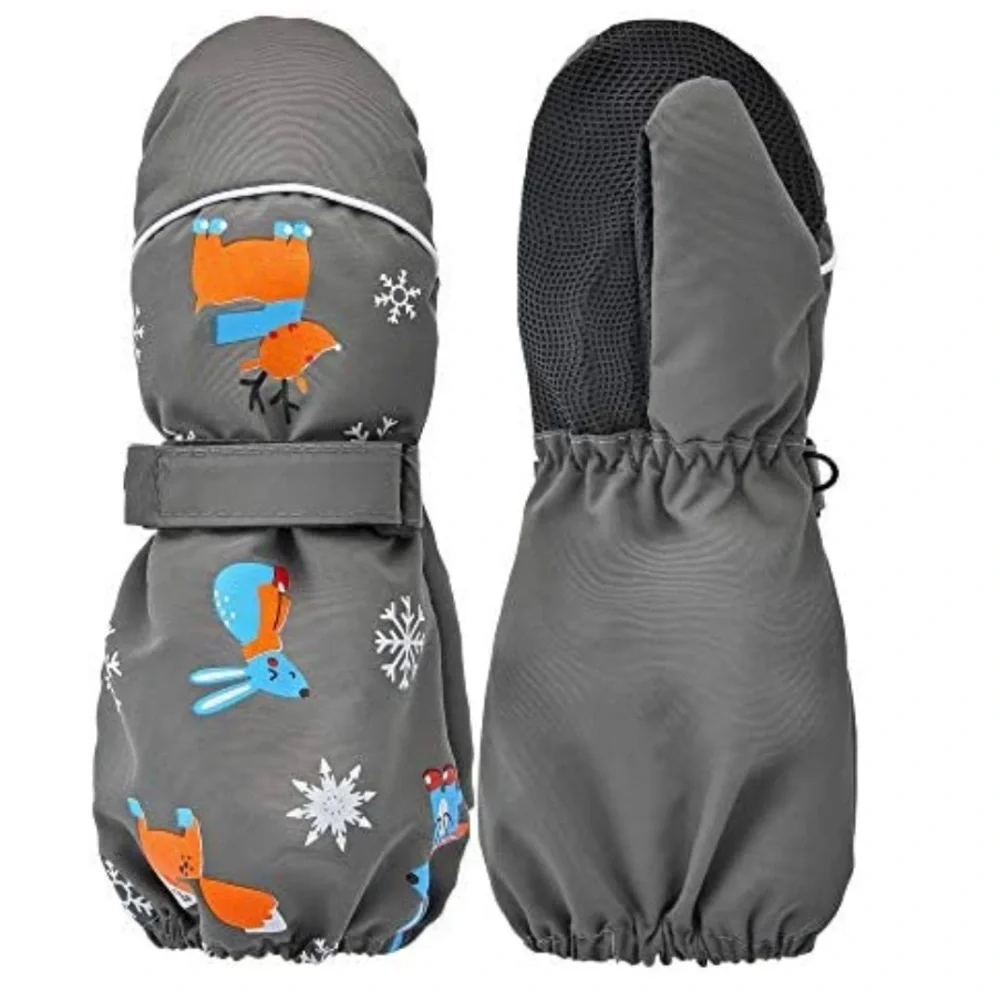 NWT Unisex Waterproof Ski Mitten Winter Warm Gloves, multi colors/sizes